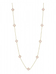 Bud To Rose - Clover Multi Long Necklace Pink/Gold - Kett-kaelakeed - ONE SIZE