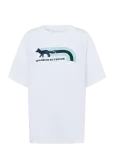 Maison Kitsune - Flash Fox Relaxed Tee-Shirt - L&uuml;hikeste varrukatega - XS