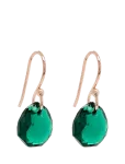 Marmara Sterling - 925 Silver Majestic Earrings Emerald, Rose Gold - Rippuvad k&otilde;rvar&otilde;ngad - ONE SIZE