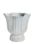 Lene Bjerre - Palazzo Flower Pot 20X18.5X19 Cm. White - Lillepotid - 20X 19X 18.5CM