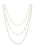 Bud To Rose - Sacramento 3-Row Long Necklace Silver - &Otilde;rnad kaelakeed - ONE SIZE