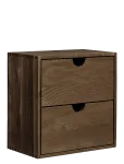 House Nordic - Nanna - Wall Shelf With Drawers, Oak - Riiulid - 18X30XH30CM