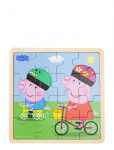 Gurli Gris - Peppa Pig - Wooden Puzzle - Bikeride - Puidust pusled - ONE SIZE