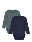 Minymo - Body Ls (2-Pack) - Pikkade varrukatega - 92