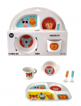 Barbo Toys - Safari Friends 5 Pcs Colourful Mealtime Set - &Otilde;htus&ouml;&ouml;gikomplektid - ONE SIZE
