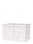 3 Sprouts - 3 Sprouts Folding Toy Chest, Terrazzo/Light Gray - Hoiukarbid - 39X 63X 38CM