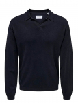 ONLY & SONS - Onsadrian Reg 12 Ls Contrast Polo Knit - Pikkade varrukatega - XXL