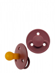 Mininor - Round Pacifier Latex 0M Grey - Lutid - 0 M