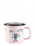 Pippi Langstr&oslash;mpe - Enamel Mug 1,5Dl Pippi And The Horse - Cups - 15 CL