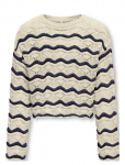 Kids Only - Kogdonna Ls O-Neck Stripe Structure Knt - Pulloverid - 158-164