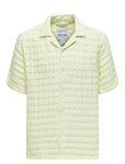 ONLY & SONS - Onsbraddock Reg Ss Resort Waffle Shirt - L&uuml;hikeste varrukatega s&auml;rgid - XXL