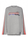 Monki - Printed Long-Sleeved Oversized T-Shirt Dress - Pikkade varrukatega - XS