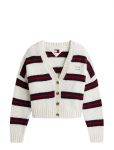 Tommy Jeans - Tjw Badge Stripe Fluff Cardi Ext - Kardiganid - XL