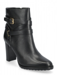 Lauren Ralph Lauren - Collins Burnished Leather Bootie Heel - Kontsaga poolsaapad - 39