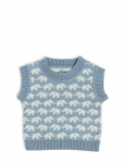 Smallstuff - Vest, Ao Elephants, Merino Wool, Brown - Pulloverid - 68/74