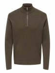 ONLY & SONS - Onsting Life Reg Half Zip Knit Noos - Poolpika lukuga džemprid - XXL
