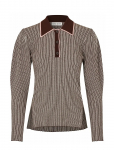 STINE GOYA - Soft Rib, Long Sleeve Knit Polo - Pikkade varrukatega - XL