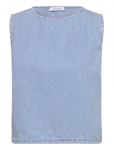 Coster Copenhagen - Denim Shirt With Embroidery - Teksas&auml;rgid - 36