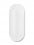 Lyngby Porcel&aelig;n - Lyngby Tura Ovalt Serveringsfad 34X14.5 Cm Hvid - Serveerimisvaagnad - 2.5 CM