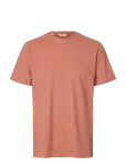 Selected - Slhadam Linen Blend Ss Tee Noos - L&uuml;hikeste varrukatega - S