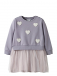 Name It - Nmfbianja Sweat Dress Bru - Pikkade varrukatega vabaajakleidid - 122