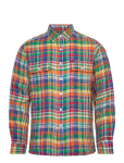 Polo Ralph Lauren - Classic Fit Plaid Linen Workshirt - Vabaaja s&auml;rgid - XXL