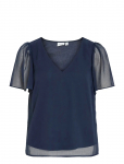 Vila - Vifalia V-Neck S/S Top 1 - L&uuml;hikeste varrukatega - 34