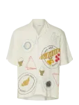 Selected - Slhrlxhotel Amour Print Ss Shirt - L&uuml;hikeste varrukatega s&auml;rgid - XXL