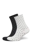 Gina Tricot - 2-Pack Dotted Socks - L&uuml;hikese s&auml;&auml;rega sokid - 36-38