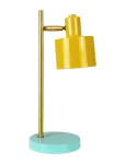 Dyberg Larsen - Ocean Mini Led Portable Karry/ Messing/ Turkis Bordlampe - Laualambid - ONE SIZE