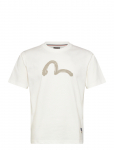 Evisu - Hand Brush Seagull Printed Ss Tee - L&uuml;hikeste varrukatega - M