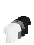 Jack & Jones - Jjhugo Loose Tee Ss Cn 5Pk Mp Noos - L&uuml;hikeste varrukatega - M