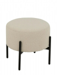 J-Line - Stool Bouc Ply/Poly Whi/Bla - Taburetid ja pingid - H41.5CM
