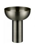 Blomus - Vase - 21 Cm, &Oslash; 17 Cm - Miyabi - Burned Metal, Metallic Finish - Muud vaasid - L 22.5CM
