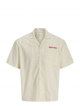 Jack & Jones - Jormenton Poplin Stripe Resort Shirt Ss - L&uuml;hikeste varrukatega s&auml;rgid - XL