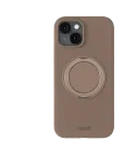 Holdit - Silicone Stand Case Iphone 16E/15 Mocha Brown - Telefoni&uuml;mbrised - IPHONE 16E/15