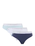 Lacoste - Black Stretch Cotton 3 Pack Thongs. - Stringid - S
