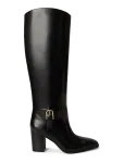 Lauren Ralph Lauren - Raelynn Glazed Leather Tall Boot Heel - P&otilde;lveni saapad - 36