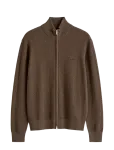Gant - Herringbone Texture Zip Cardigan - Lukuga džemprid - M