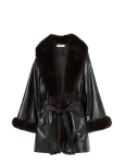 Laagam - Oriane Black Short Coat - Kunstkarusnahk - M/38