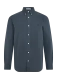 Superdry - Garment Dyed L/S Shirt - Oxfordi s&auml;rgid - XXL
