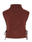Vila - Vilyla Lace Up Collar/Ef - Kootud vestid - ONE SIZE
