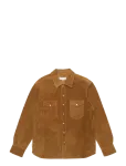 Edwin - Western Suede Shirt Ls - Brown - Vabaaja s&auml;rgid - M