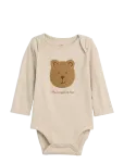 GAP - Baby First Favorites Organic Cotton Graphic Bodysuit - Pikkade varrukatega - 56/62