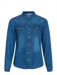 Vila - Vibista Denim Shirt-Noos - Pikkade varrukatega - L