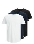 Jack & Jones - Jjenoa Tee Ss Crew Neck 3Pk Mp Noos - L&uuml;hikeste varrukatega - L