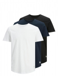 Jack & Jones - Jjenoa Tee Ss Crew Neck 3Pk Mp Noos - L&uuml;hikeste varrukatega - XXL