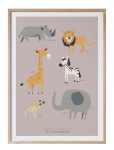 Kunskapstavlan&reg; - P&aring; Savannen - Posters - 30X40CM
