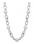Bud To Rose - Globe Chunky Chain Necklace Silver - Kett-kaelakeed - ONE SIZE