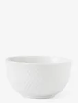Lyngby Porcel&aelig;n - Rhombe Sk&aring;l &Oslash;11 Cm Hvid - Serveerimiskausid - &Oslash; 11 cm